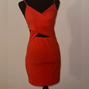 Blue Blush Red dress